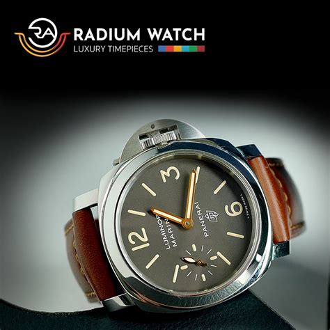 panerai luminor brown dial limted edition|panerai radium based paint.